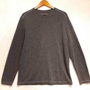 Denver Hayes Mens LS Lightweight Sweat Shirt Sz.L/Gray Heather/Rayon Blend